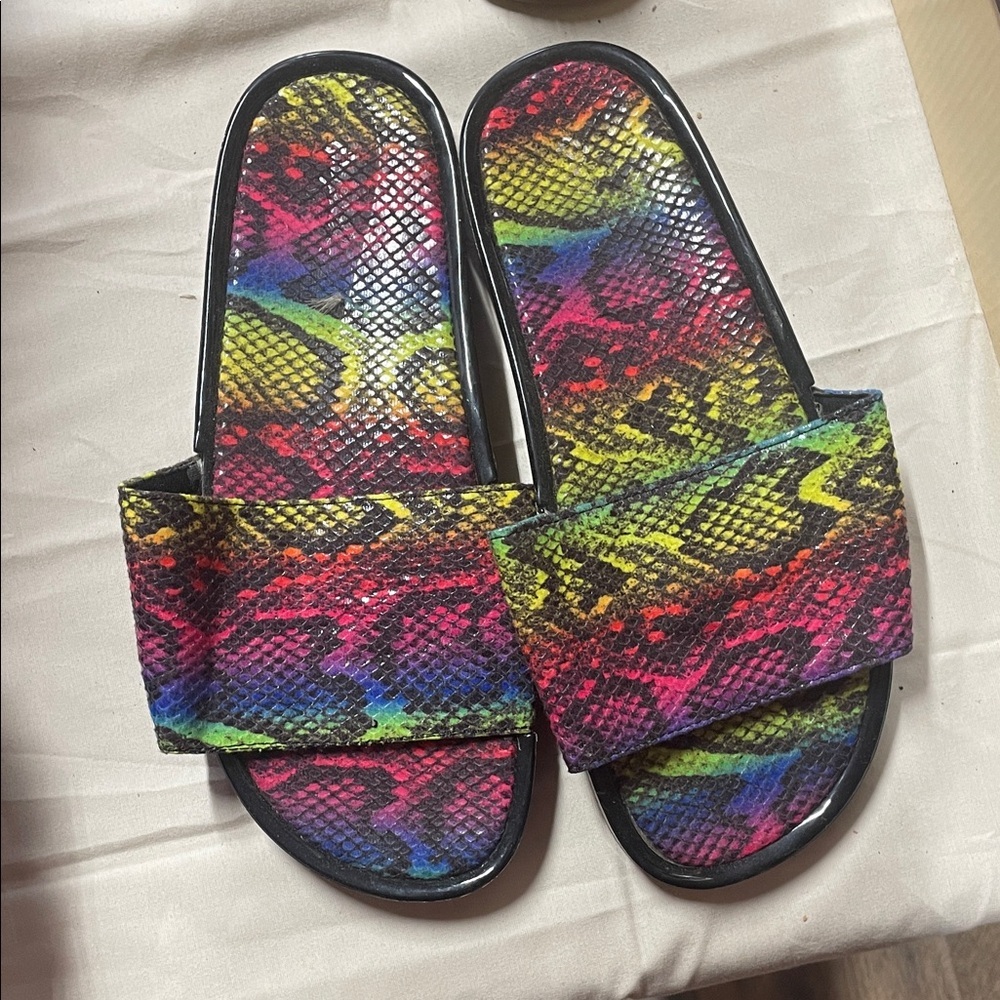 New Mix Multicolor Slide Sandals
